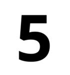 数字（日付•時間の単位も）（個別スタンプ：6）