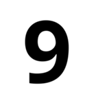 数字（日付•時間の単位も）（個別スタンプ：10）