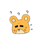 初めまして。太眉クマです。（個別スタンプ：5）