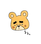初めまして。太眉クマです。（個別スタンプ：6）