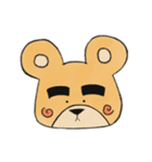 初めまして。太眉クマです。（個別スタンプ：8）