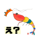 デカ文字 手描きほっこり絵と写真 猫犬魚（個別スタンプ：7）