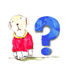 デカ文字 手描きほっこり絵と写真 猫犬魚（個別スタンプ：8）
