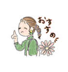 毎日にこにこおしゃれ女子のHappy Day♡（個別スタンプ：10）