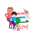 あいさつ BROWN ＆ FRIENDS Set A 改訂版（個別スタンプ：21）