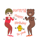 あいさつ BROWN ＆ FRIENDS Set A 改訂版（個別スタンプ：24）
