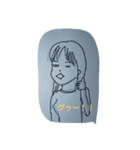 女性キャラの表情いろいろ（個別スタンプ：8）