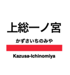 外房線の駅名スタンプ（個別スタンプ：13）