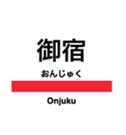 外房線の駅名スタンプ（個別スタンプ：20）