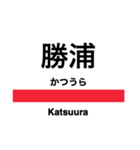 外房線の駅名スタンプ（個別スタンプ：21）