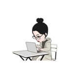 メガネっこライフ①（個別スタンプ：14）
