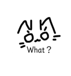 ねこ顔スタンプ。（個別スタンプ：4）
