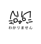 ねこ顔スタンプ。（個別スタンプ：15）