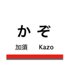 伊勢崎線(東武動物公園-伊勢崎)+αの駅名（個別スタンプ：6）