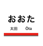 伊勢崎線(東武動物公園-伊勢崎)+αの駅名（個別スタンプ：19）