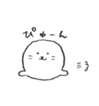 わんにゃんあざらし (てなおしばん)（個別スタンプ：38）