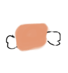 ごはん絵文字 「絵文字と顔つき」（個別スタンプ：5）