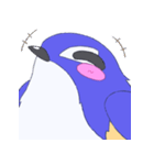まんまるルリビタキ（個別スタンプ：7）