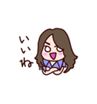 long long hair（個別スタンプ：2）