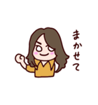 long long hair（個別スタンプ：9）