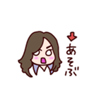 long long hair（個別スタンプ：31）