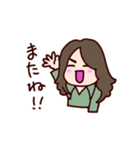 long long hair（個別スタンプ：36）