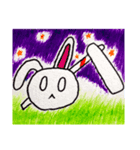 月餅ウサギ（個別スタンプ：6）