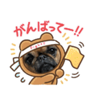 パグとプチブラ大好き生活4（個別スタンプ：31）