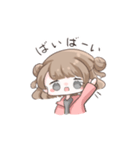ショートヘアの元気っ娘スタンプ（個別スタンプ：3）