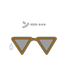 おしゃべりめがねスタンプ（個別スタンプ：23）