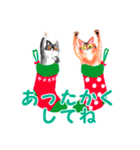 ニャンコのハロウィンとクリスマスセット（個別スタンプ：29）