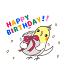 インコフレンズのお誕生日スタンプ（個別スタンプ：12）