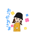バケットハット女子（個別スタンプ：3）