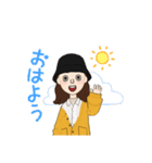バケットハット女子（個別スタンプ：5）