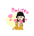 バケットハット女子（個別スタンプ：6）