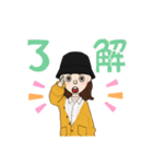 バケットハット女子（個別スタンプ：10）