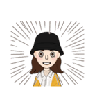 バケットハット女子（個別スタンプ：12）