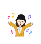 バケットハット女子（個別スタンプ：13）