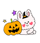 モコモコハートのうさぎちゃんハロウィン版（個別スタンプ：6）