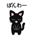 黒猫のたん五郎 その1（日常会話）（個別スタンプ：3）