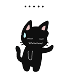 黒猫のたん五郎 その1（日常会話）（個別スタンプ：15）