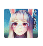 RABBIT GIRL’S ★ LOVELY ＆ PRETTY（個別スタンプ：3）