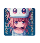 RABBIT GIRL’S ★ LOVELY ＆ PRETTY（個別スタンプ：5）