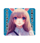 RABBIT GIRL’S ★ LOVELY ＆ PRETTY（個別スタンプ：16）