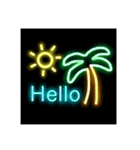 ネオンスタンプ(英語)Neon sign（個別スタンプ：3）