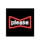 ネオンスタンプ(英語)Neon sign（個別スタンプ：12）