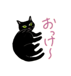 黒猫ナンの日常（個別スタンプ：13）