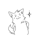 ゆるい白犬 修正版（個別スタンプ：5）