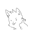 ゆるい白犬 修正版（個別スタンプ：7）