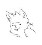 ゆるい白犬 修正版（個別スタンプ：8）